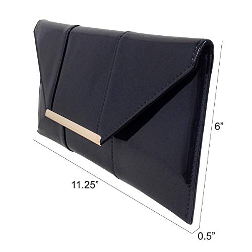 Image of JNB Faux Patent Leather Envelope Candy Clutch