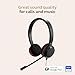 Jabra Evolve 20 Wired Headset (2025 Edition) - Dual-Ear Wired Headset for Office and Work from Home - Call Control - All Platforms - USB-C/A Connectivity - Black