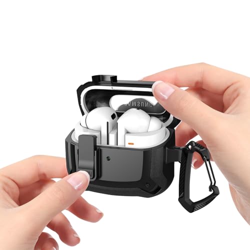 SaharaCase Raider Series Heavy Duty-Case for Galaxy Buds3, Buds3 Pro and Buds3 FE Headphones - Desert-Tough Protection, Impact-Resistant Corners, Carabiner Clip (Scorpion Black) - image 6
