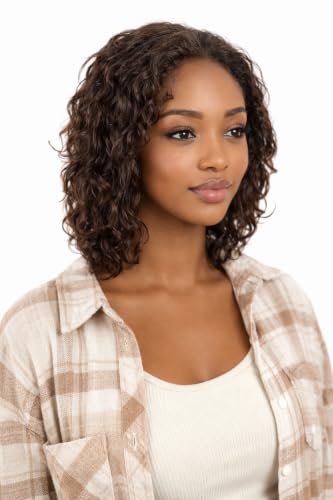 ManeMajesty Ombre Wet and Wavy Human Hair Lace Front Wig 12 Inch FS4/27