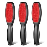 3 Pack Lint Brushes for Clothes, Double-Sided Lint Remover Brush, Reusable Pet Hair Remover, Sheet and Carpet Cleaning Brush for Clothes Sheet Carpet Furniture Fabric