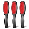 3 Pack Lint Brushes for Clothes, Double-Sided Lint Remover Brush, Reusable Pet Hair Remover, Sheet and Carpet Cleaning Brush for Clothes Sheet Carpet Furniture Fabric