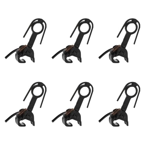 DYNWAVE Universal Hook Parts Model Train Coupler Set Portable Professional Train Coupler Hook for 1:87 DIY Accs, 6 Pieces