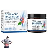 KUBOZN Advanced Magnesium Schmerzlinderungscreme, Kubozn Mg Gelenkreparaturcreme, Natürliches Gelenkgel, Natürliches Magnesium-Gelenkgel Wirksame Linderung für Rücken, Nacken, Hände und Knie (1PC)