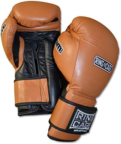 Miniatura 3 de Ring to Cage - Guantes de espuma MiM-Foam Sparring de 50 oz - Correa de seguridad para Muay Thai, MMA, Kickboxing, boxeo (50oz)