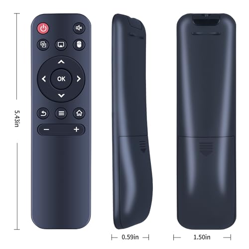 CLVIZCXOM Fernbedienung Ersatz Kompatibel mit HY300 HY320 HY300Pro Projektor, Kompatibel mit LQWELL/Global Verison Smart Fernbedienung