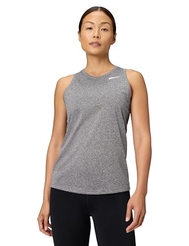 Nike Women's Dri-Fit Legend Training Tank, Black/Pure/Heather/White, Small