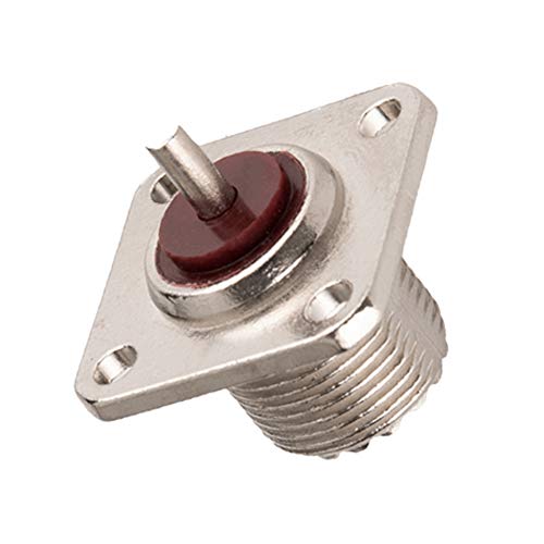 Conector UHF hembra SO-239 para panel soldar chasis RF coaxial soluciona cortes de señal 2