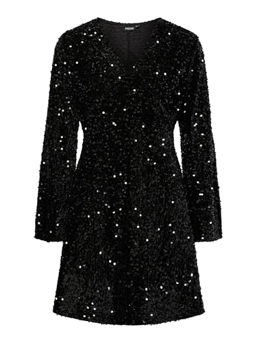 Robe col en V PIECES Pckam Ls pour effacer les complexes en noir S