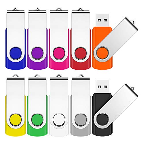16GB USB Stick ,JEVDES 10 Stück Speicherstick USB 2.0 Flash Laufwerk 10er Pack DatenSpeicherung Pen Drive Thumb Drive…