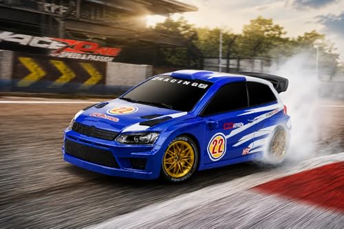 Image of 4WD RC Drift Car 1:24 Scale | 20 Km /h High-Speed Remote Control Car with LED Lights, Rechargeable Battery | Stunt Racing & Drifting Toy Car for Kids - Boys & Girls Gift