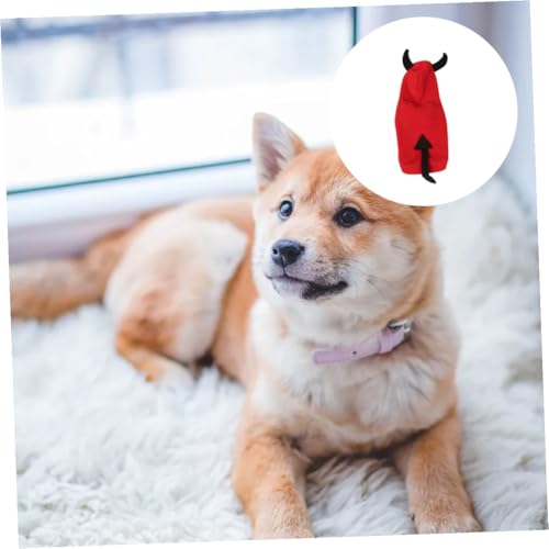 Disfraz Diablo para Perros Pequeños WOONEKY S miniatura 7