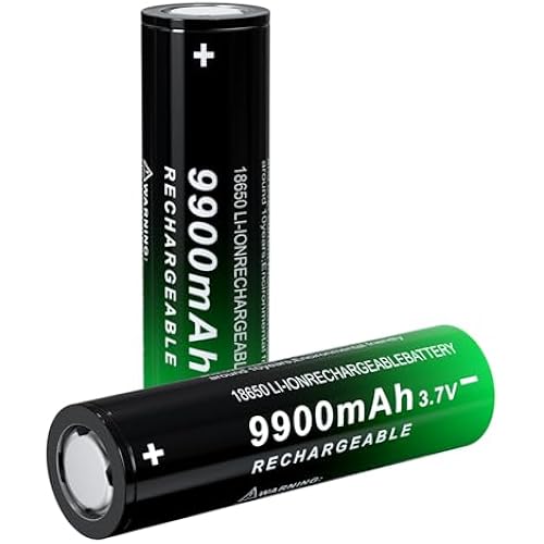 18650 Rechargeable Battery 3.7v Lithium Ion Battery 18650 Rechargeable Batteries Flat Top for flashlights and headlamp，Headlight etc