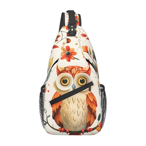 Bolso Cruzado Ligero Cartoon Owl para Senderismo miniatura 1