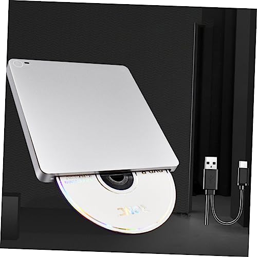 Grabadora externa de DVD USB Tipo-C Gadpiparty plateada miniatura 5