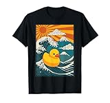 Photo Gallery paperella di gomma surf onda giapponese kawaii maglietta Photo Gallery paperella di gomma surf onda giapponese kawaii maglietta