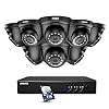 ANNKE Home Security Camera System 8 Channel 5MP Lite H.265+ DVR with 1TB Hard Drive and (8) HD 1080P Weatherproof CCTV…