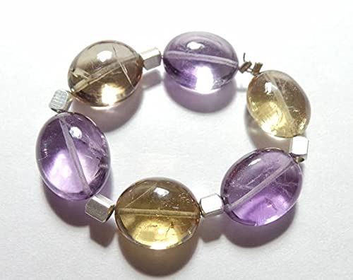 Perles ametrine naturelles pour lithothérapie et création DIY