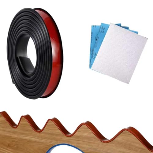 TanweiJP 木口モール エッジバンディング U字型粘着家具エッジバンディング ベニヤエッジトリム TPE素材 柔らかい 自己粘着エッジテープ 長さ5M 多くの色 サンドペーパーをプレゼントする 家具エッジプロテクターテープ テーブル 異形エッジ キャ