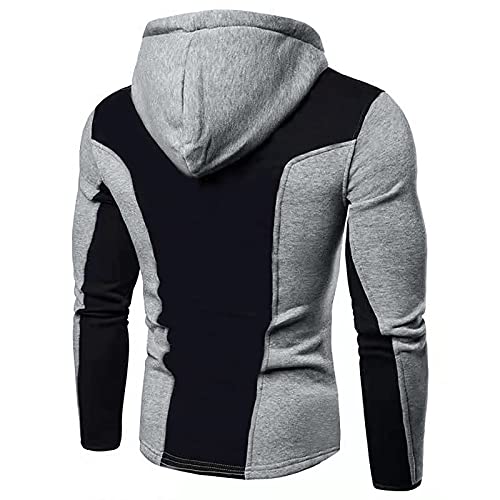 Mens-Full-Zip-Casual-Pullover-Hoodies-Winter-Warm-Light-Hooded-Sweatshirt-Drawstring-Long-Sleeve-Hoodie