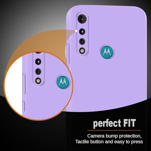 Image of Back Cover for Motorola Moto G8 Power Lite 4G | Full Camera Protection | Premium Liquid Silicon Case | Flexible Bumper Case for Motorola Moto G8 Power Lite 4G (Purple)