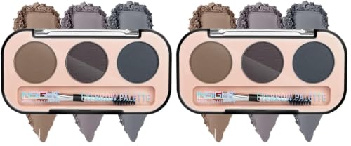Image of INSIGHT Eyebrow Palette | Smooth Texture | Water Resistant | Good Intensity|Buildable Color |Easy To Blend |Fine Milled Powder|Multicolor-6g (Pack of 2)