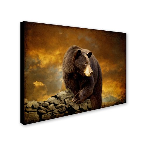 The Bear Went Over The Mountain By Lois Bryan, 22X32-Inch Canvas Wall Art #TOP1