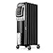 Homeleader 1500W Oil Heater with LED Display, 24-Hour Timer and Remote Control, Electric Oil Filled Radiator Heater, Black