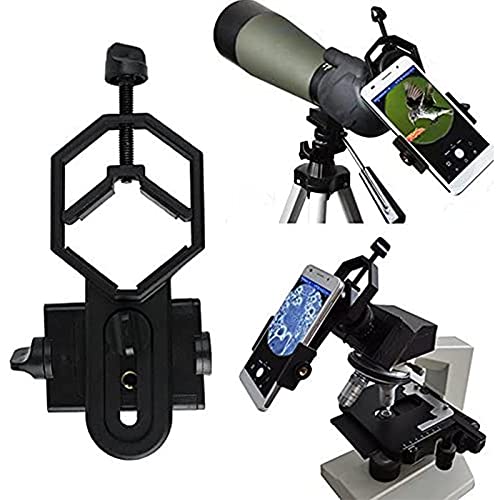 Universal Telescope Cell Phone Adapter Mount,for Microscope, Telescope, and Binocular, Monocular, Night Vision Spotting Scope Fits Almost All Smartphone on The Market