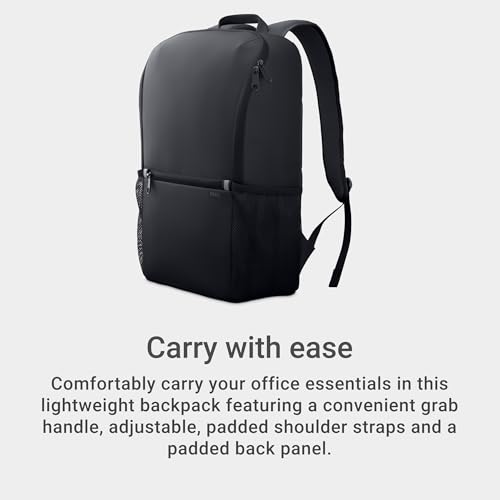 Dell EcoLoop Essential Mochila 14-16 – CP3724 – Ligera, dos bolsillos laterales de malla, organizador de accesorios integrado, funda especialmente acolchada, color negro, Negro, Unisex Adult - imagen 8