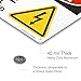 SmartSign 10 x 14 inch “Danger - High Voltage, Electrical Shock Hazard” OSHA Metal Sign, 40 mil Laminated Rustproof Aluminum, Multicolor