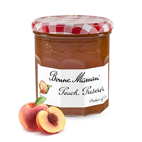 Image of Bonne Maman Peach Preserve Marmalade Fruit Jam, 13 oz ℮ 370 g