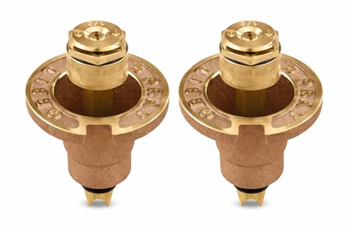 2-Pack Orbit 54071 Brass Pop-Up Flush Head Sprinkler with Half
