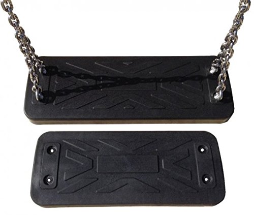 Klingl Spielgeräte Erwachsenenschaukelsitz XL - schwarz, Kette:200 cm verzinkt