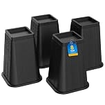 MYMULIKE Bed Risers 8 Inch Heavy Duty, Furniture Risers Lifts Supports Up to 6,000 Lbs for Table, Desk Leg, Sofa, Couch