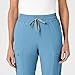 Women's High Waist Slim Leg Scrub Pant, Bay Blue, 1X