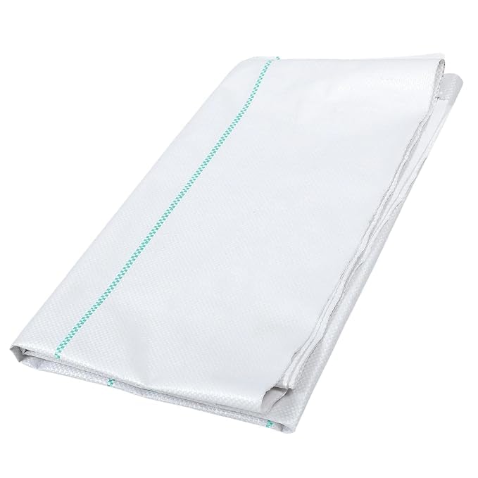 Mahira Premium Garden Weed Control Barrier Sheet Mat 3.5 Meter x 30 Meter, Landscape Fabric 150 GSM Heavy Duty Weed Block Gardening Mat for Gardens, Agriculture, Outdoor Projects (White)-image-26