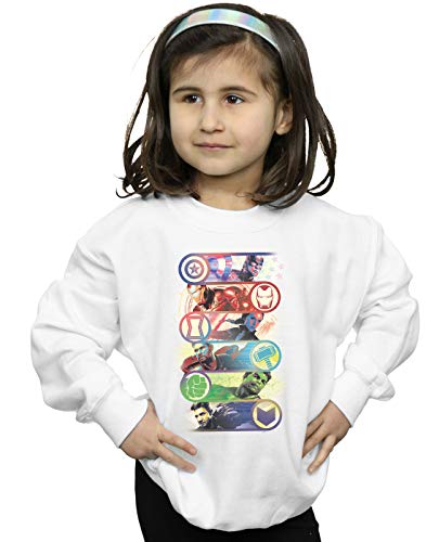 Marvel Girls Avengers Endgame Original Heroes Sweatshirt White 12-13 years