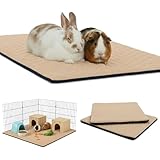 NEO SOLVO Set di 2 - Tappetino per lettiera in Pile per porcellini d