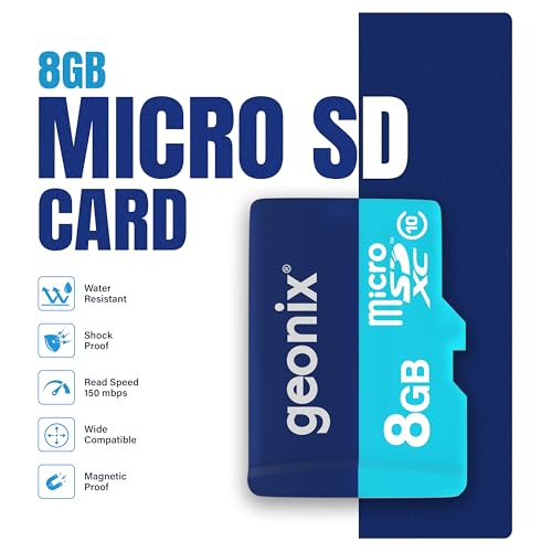 Image of Geonix 8GB MicroSDXC, 150MB /s Read, 70MB /s Write, Memory Card, 5 Years Warranty