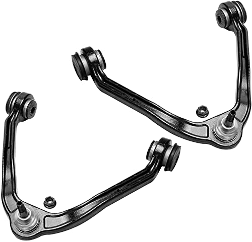 Image of Detroit Axle - Front 10pc Suspension Kit for 1999-2006 Chevy Silverado 1500 GMC Sierra 1500, Suburban Yukon XL 1500 Tahoe Cadillac Escalade ESV EXT, 4 Control Arms w /Ball Joints 4 Tie Rods 2 Sway Bars