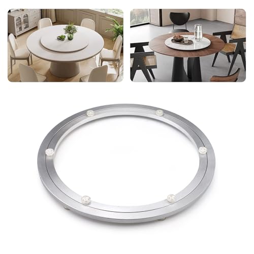 Lazy Susan Hardware, Base de roulement rotative Lisse, Plaque pivotante en Alliage d'aluminium Robuste pour Table à Manger, Armoire, Plateau de Service (30 cm)
