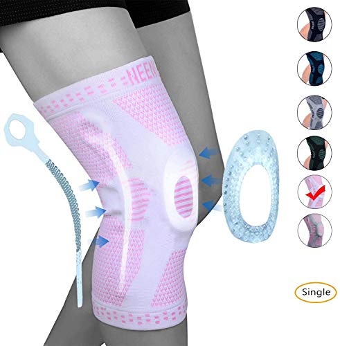 NEENCA Professional Women Knee Brace,Knee Compression Sleeve Support with Patella Gel Pads