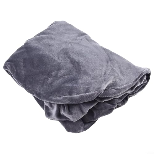Silver Fox - Funda elástica de terciopelo para sillones altos, protección de muebles de comedor y hotel, antibolitas, lavable a máquina (gris oscuro)