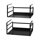Nxconsu 2Pack Under Shelf Storage Basket Organizer Hanging Holder for Cabinet Pantry Kitchen Cupboard Desk Counter Bookshelf Organization Add-on...