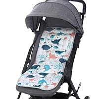 Coussin Poussette Universel LAT – Réversible 100% Coton, Avec Appuie-tête Amovible – Pour Poussette, Siège Auto, Landau - 6