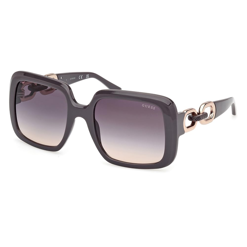 Guess Women's Smoke Woman Gu00161 20B Sunglasses Injected Grey Squared Normal