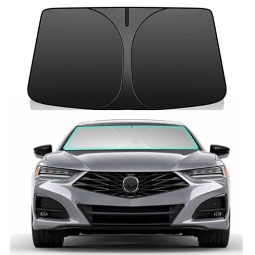 Windshield Sun Shade for 2021-2025 Acura TLX Foldable Car Front Window Sunshade Double Layer 240 T...