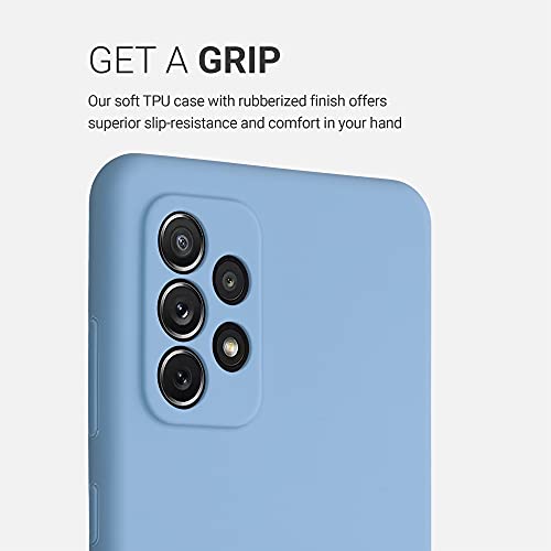 Kwmobile Case Compatible With Samsung Galaxy A72 Case - Tpu Silicone Phone Cover With Soft Finish - Dove Blue #TOP2
