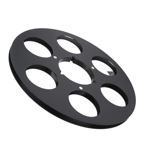 Bobina de cinta vacía para reparar magnetófono de aluminio 1/4 negro 6
